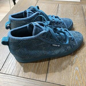 adidas Teal and Black Women's Sneakers